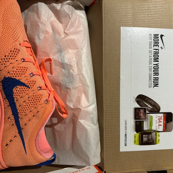 Women’s Nike Flyknit Lunar1+ Atomic Pink 9.5 NEW - Picture 10 of 11